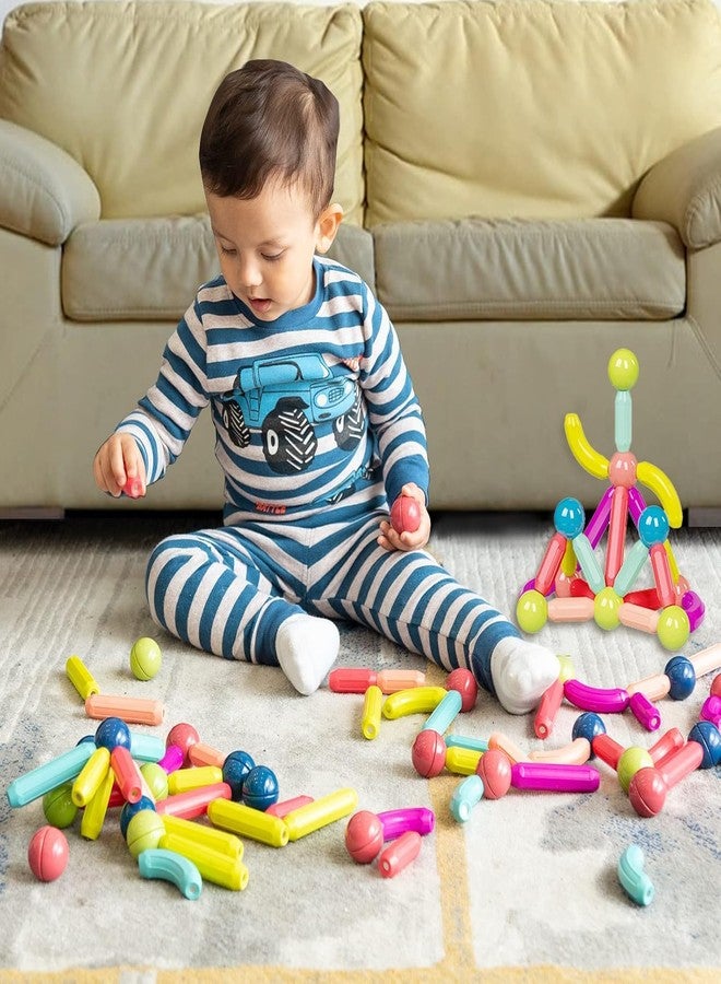 ROKTRY 36 pcs Magnetic Balls and Rods Set ,Magnetic Building Toys Colorful DIY STEM Building Blocks Sticks for Ages 3+ Year Old Children Boy Girl Educational Construction Toy, Toddler Magnetic Toys - Image 5